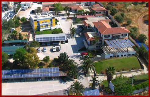 PVs at area of central buildings